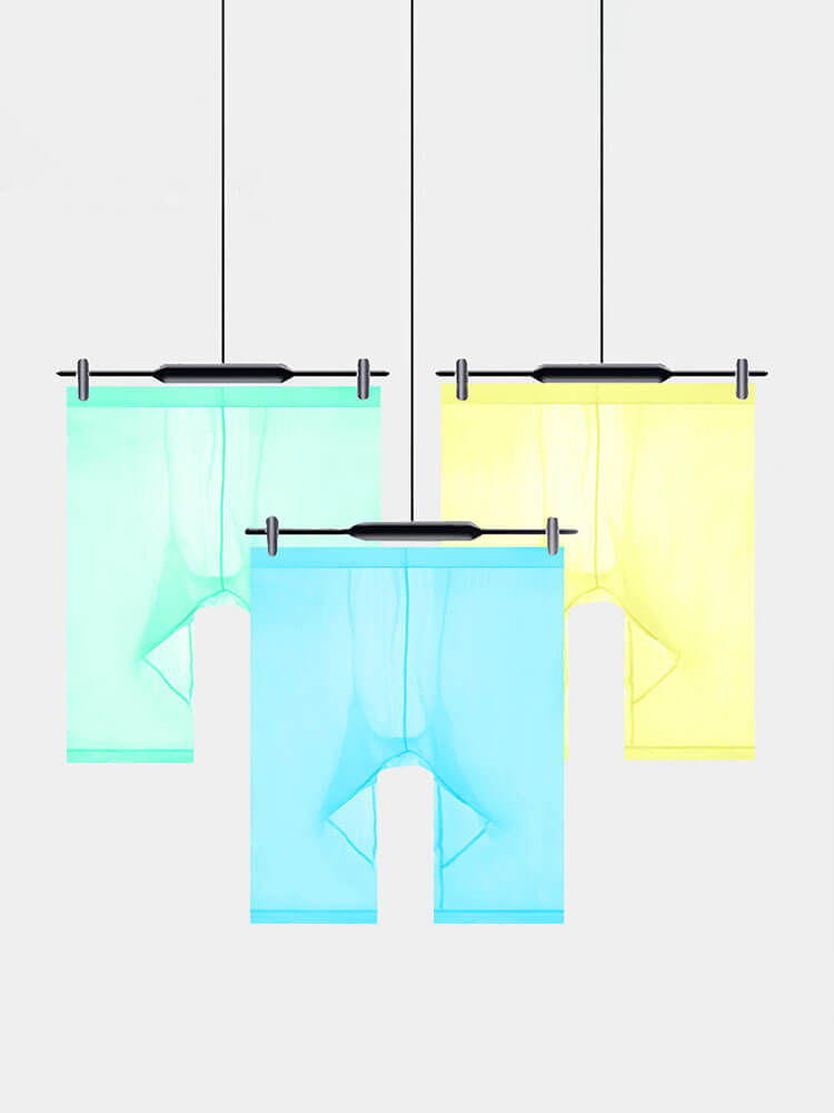 Men's Ice Silk See-Through Sports Fitness Shorts