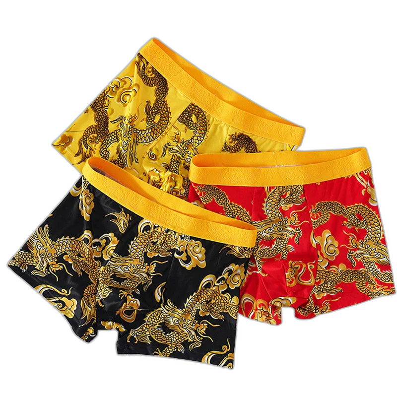 Dragon Daddy Bold Print Men’s Boxer Shorts (4 Pack)