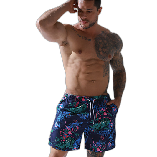 Peacock Swim Shorts