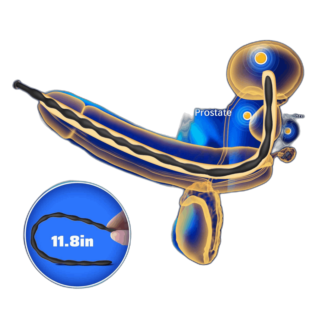 Ribbed Silicone Urethral Sounding Set - 8 Pcs