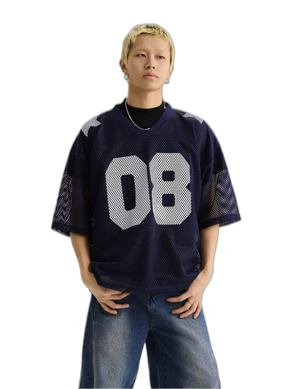 Mesh Oversize Football Tee