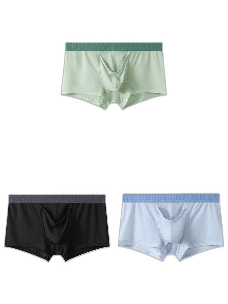 3 Pack Separate Pouch Trunks With Fly Front
