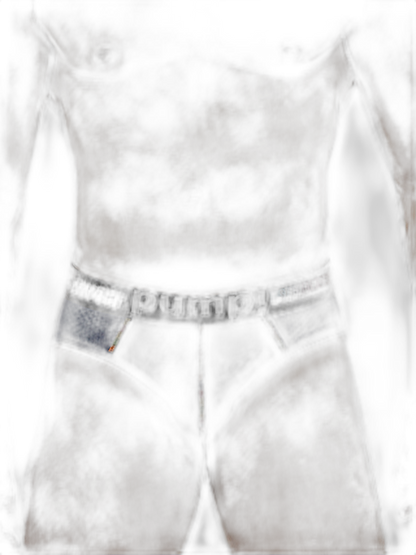 Men's Mesh Briefs With Colorful Spliced Lines