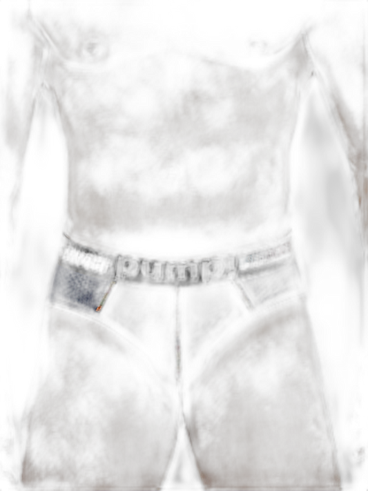 Men's Mesh Briefs With Colorful Spliced Lines