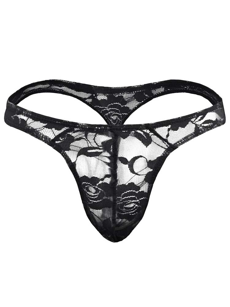 Men's Lace Sexy Translucent Thong