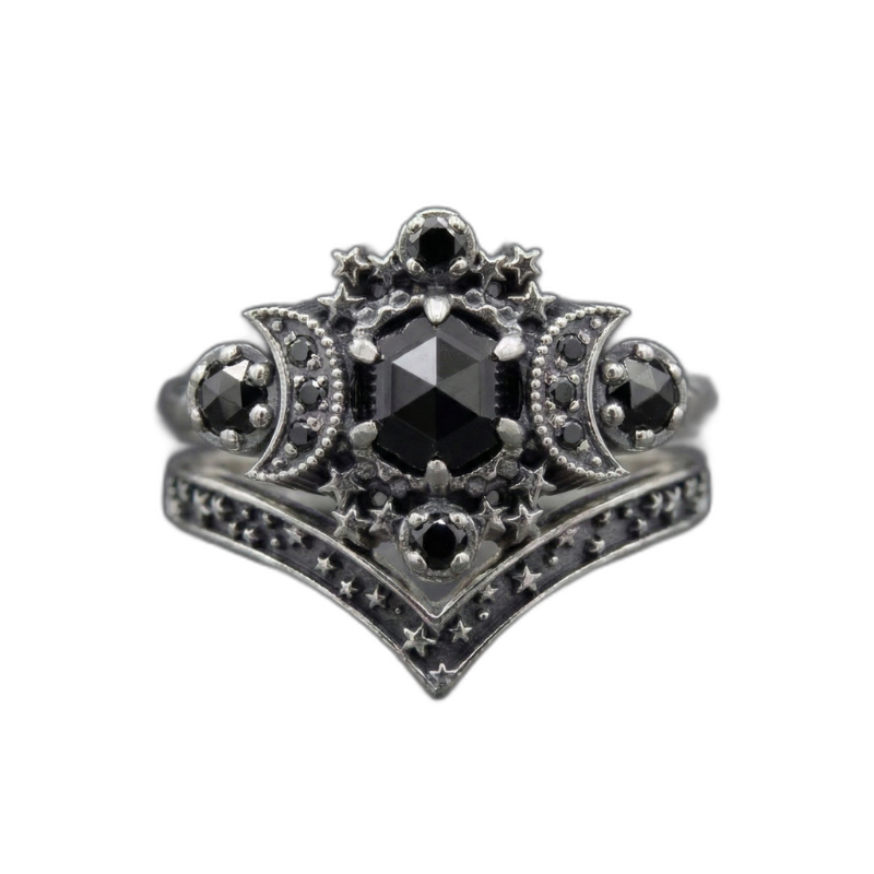 Triple Moon Ring