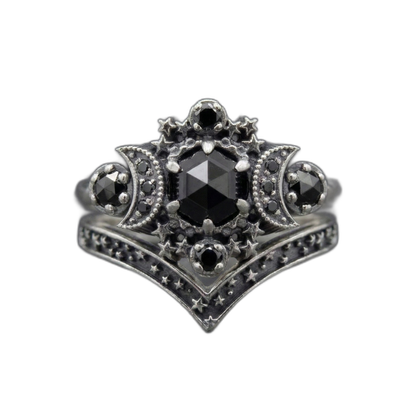 Triple Moon Ring