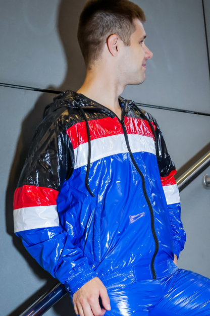 RUSH UP - blue / red / white - JACKET - NYLON