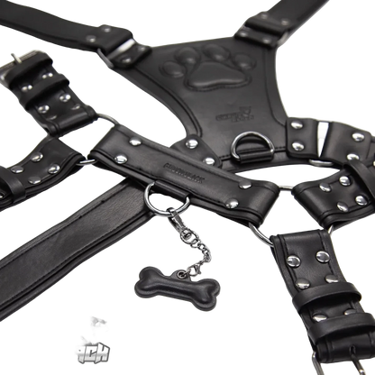 PU Leather Puppy Harness