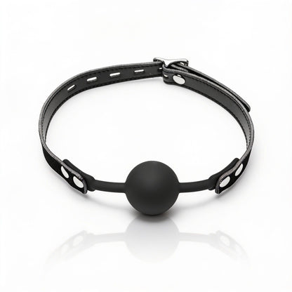 Premium Hush Locking Silicone Ball Gag