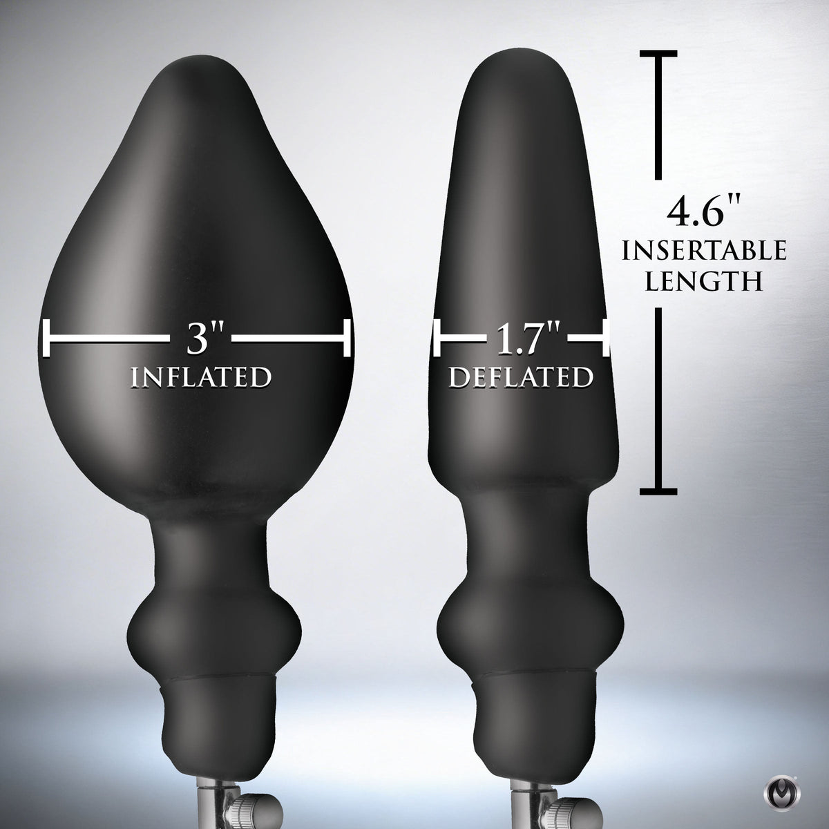 Expander Inflatable Anal Plug with Removable Pump