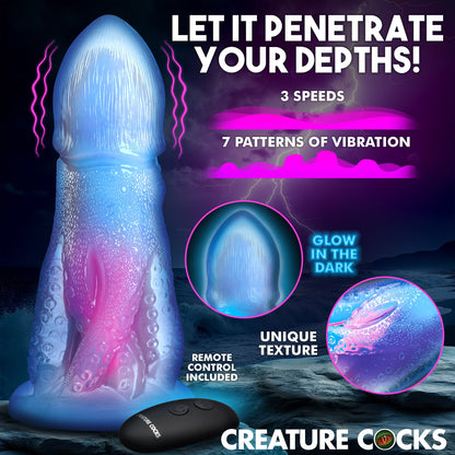 Cocktopus Deluxe Vibrating Silicone Dildo