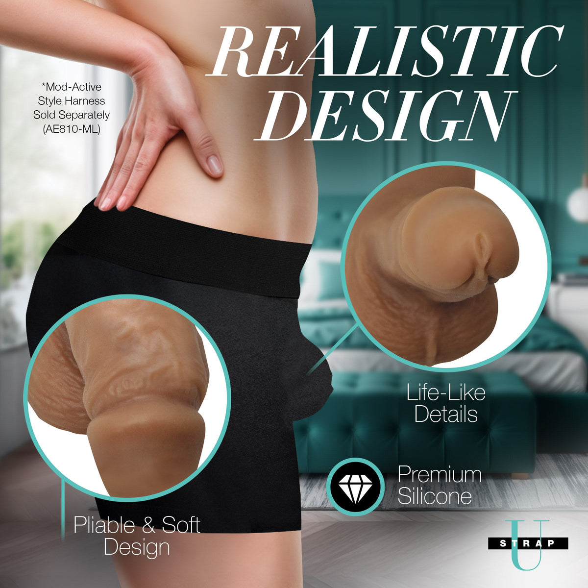 3.6' Silicone Packer Dildo