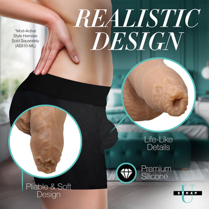 5.1' Uncut Silicone Packer Dildo