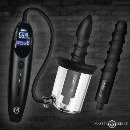 Rosebud Driller Deluxe Set Vibrating Silicone Rosebud Pump