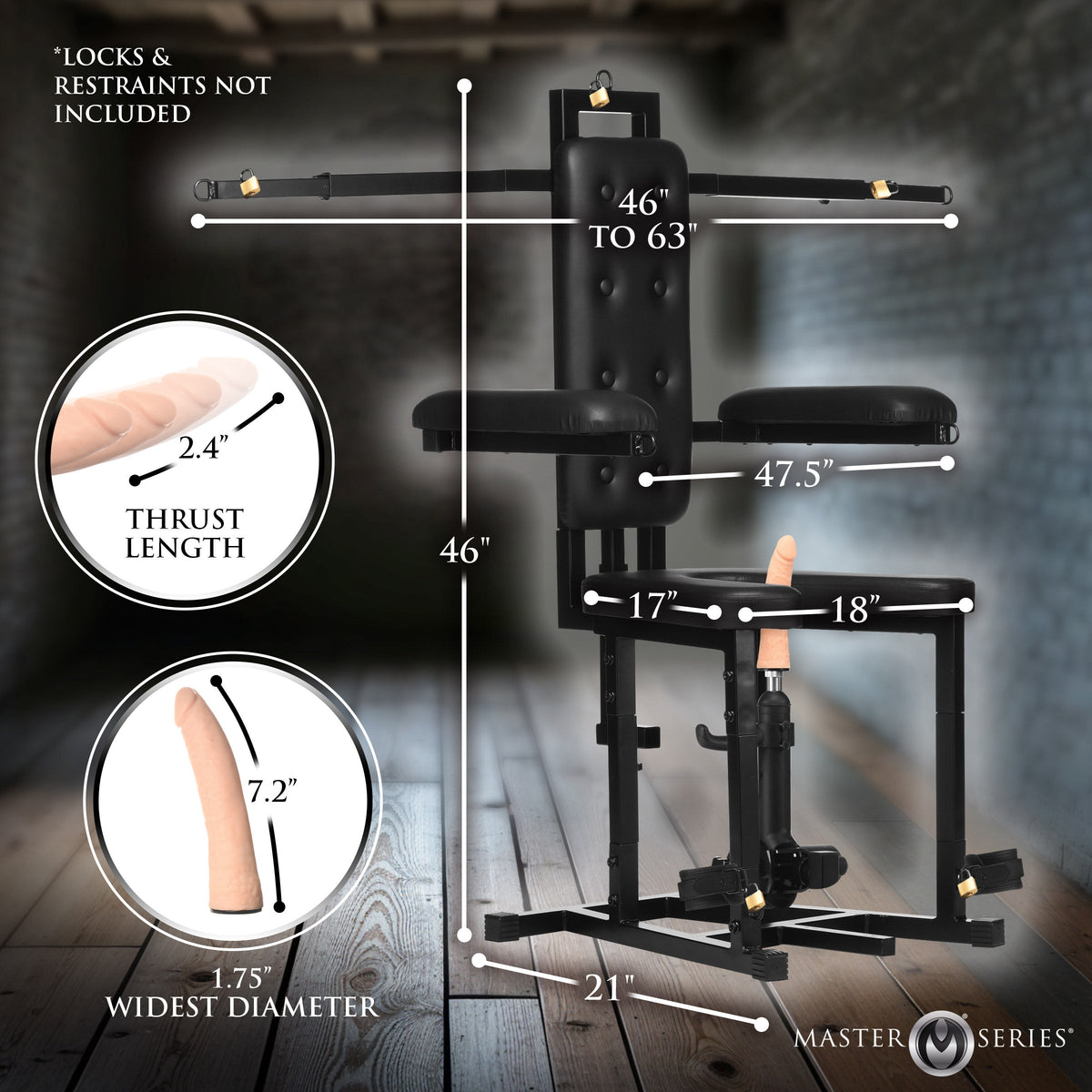 Bondage Enforcer Chair w/ Sex Machine