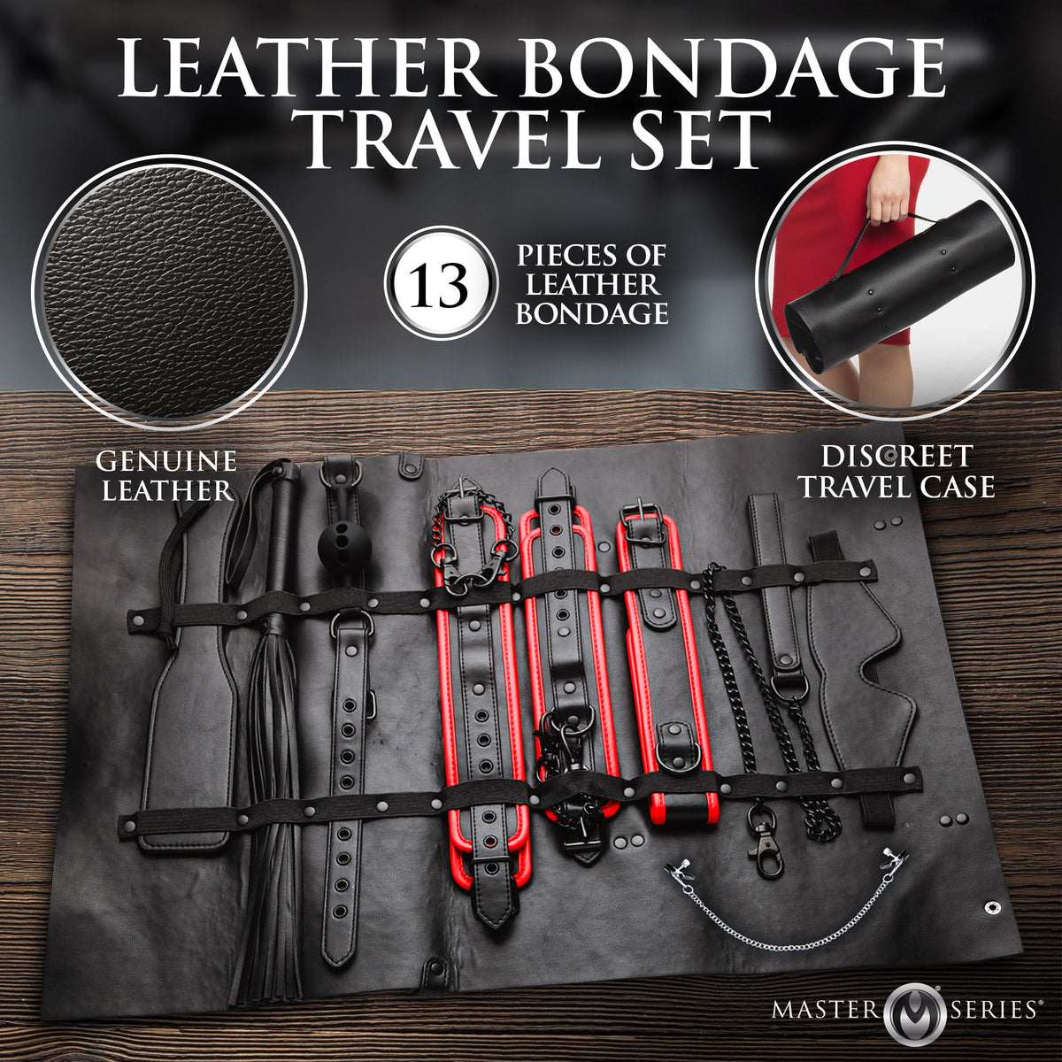 Leather Bondage Travel Set