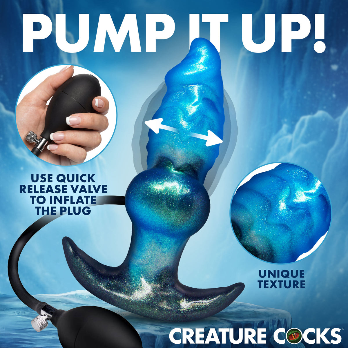 Bizzard Inflatable Silicone Anal Plug