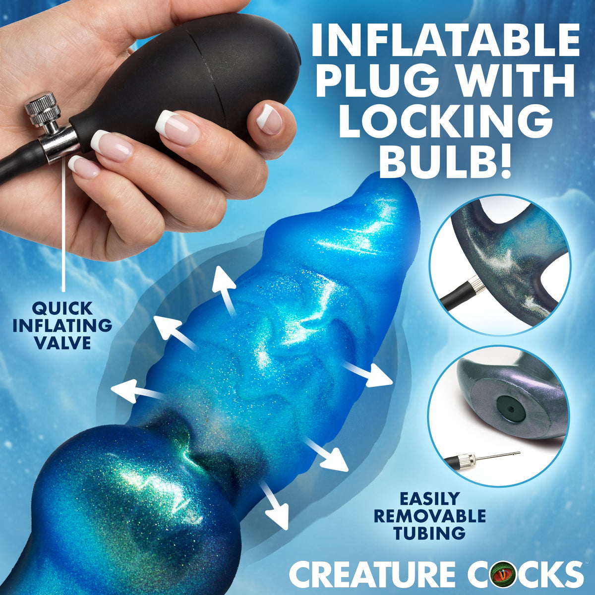 Bizzard Inflatable Silicone Anal Plug