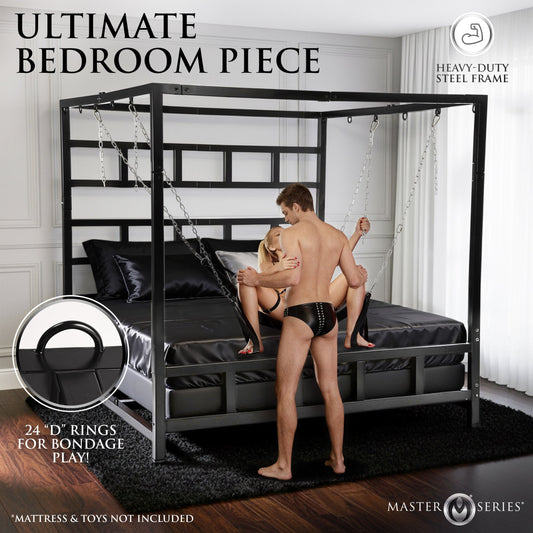 King Size Dungeon Bed with Suspension Canopy