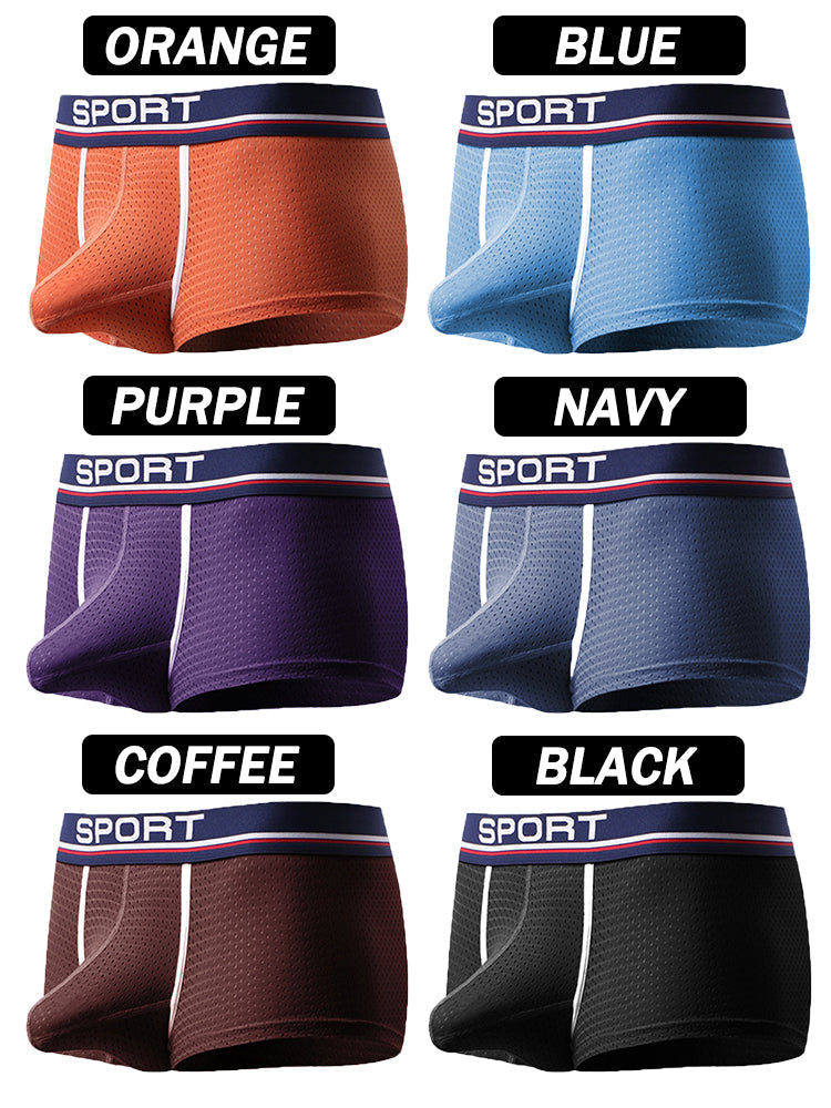 2 Pack Breathable Separate Pouch Boxer Briefs