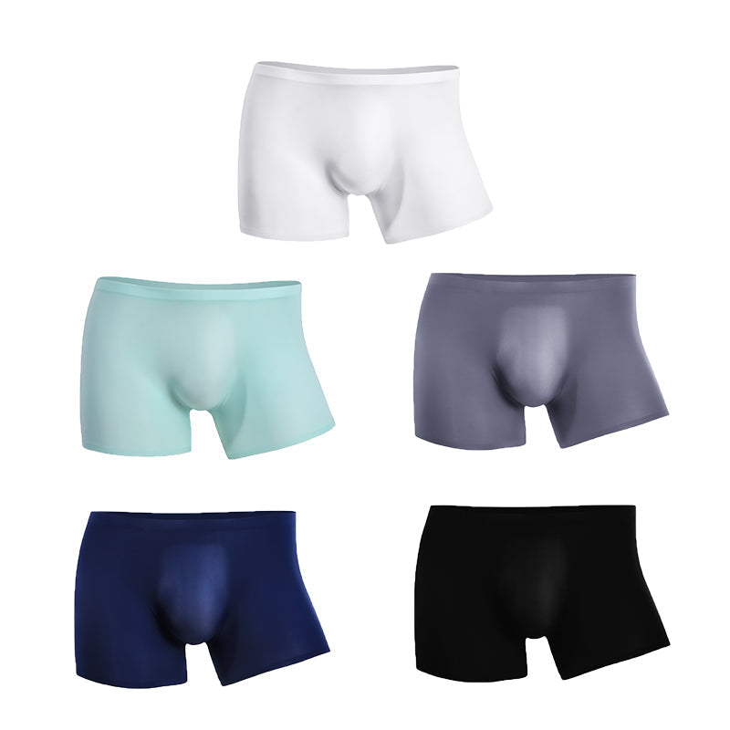 3 Pack Cool Trackless Thin Pouch Men's Trunks
