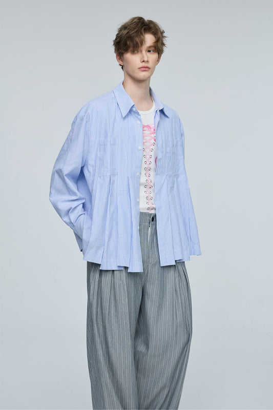 Aether Glow Long Sleeve Stripe Shirt