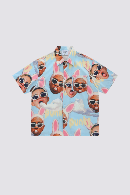 Aether Ink Print Short Sleeve Shirt