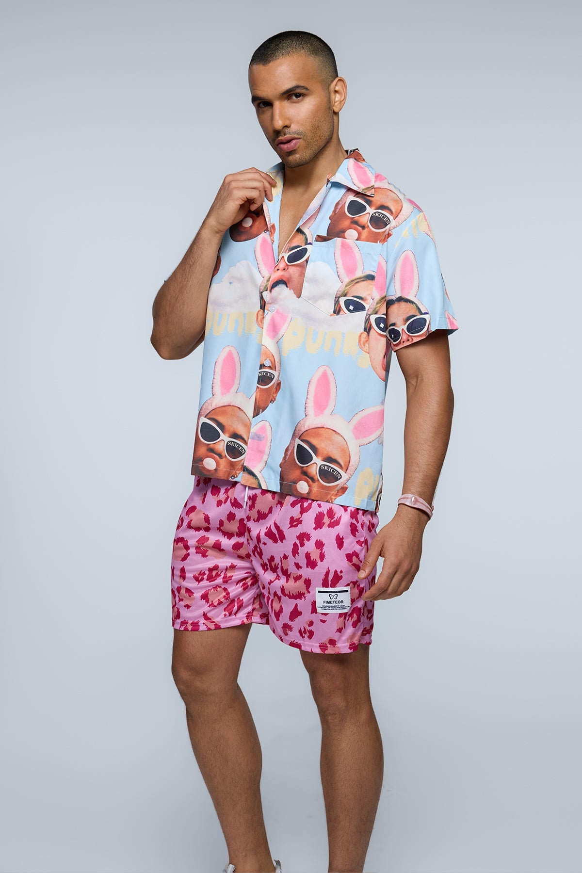 Aether Ink Print Short Sleeve Shirt