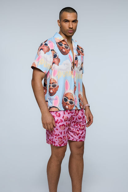 Aether Ink Print Short Sleeve Shirt