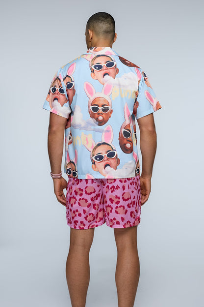 Aether Ink Print Short Sleeve Shirt
