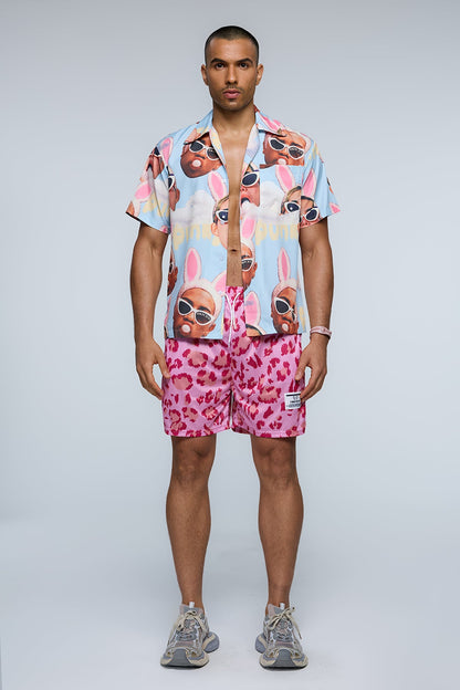 Aether Ink Print Short Sleeve Shirt