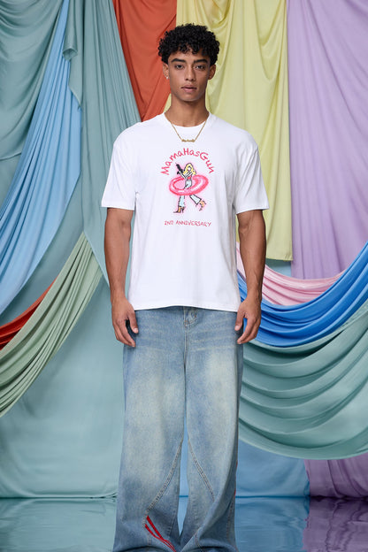 Alpha Mark Print T-Shirt