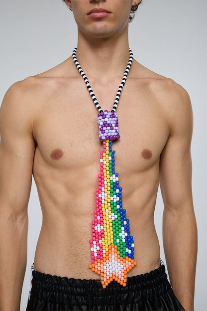 Amabel Star Rainbow Beaded Tie