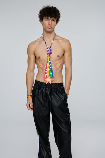 Amabel Star Rainbow Beaded Tie