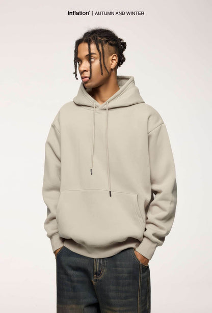 American Style Solid Color 350g Fleece Hoodie