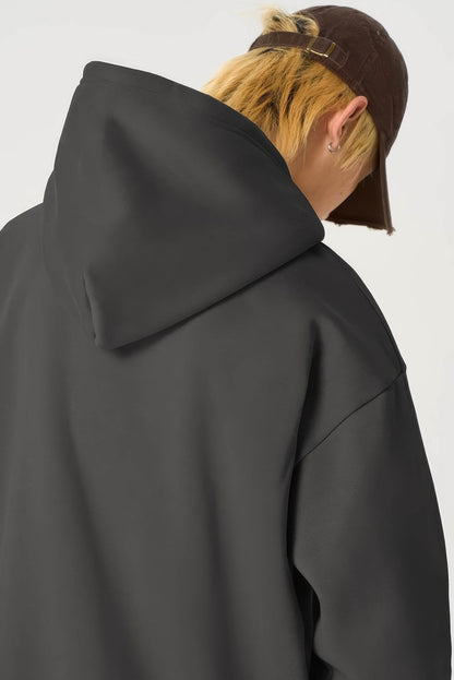 American Style Solid Color 350g Fleece Hoodie