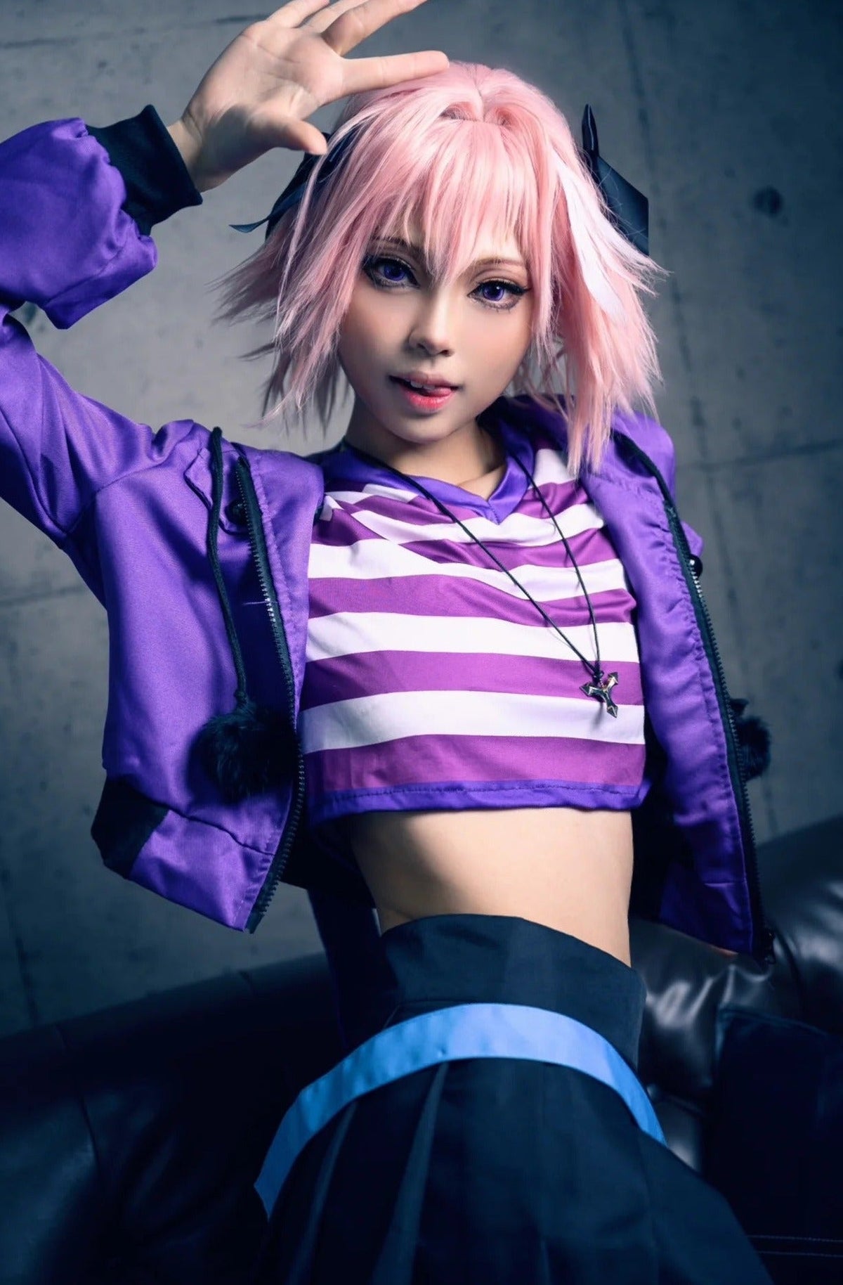 Astolfo Cosplay Set (Casual Purple Set)
