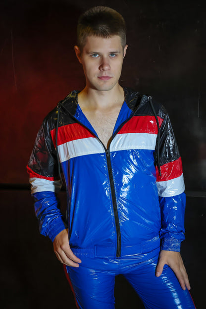 RUSH UP - blue / red / white - JACKET - NYLON