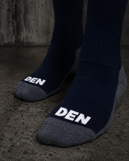 Knee Length Football Socks - Navy