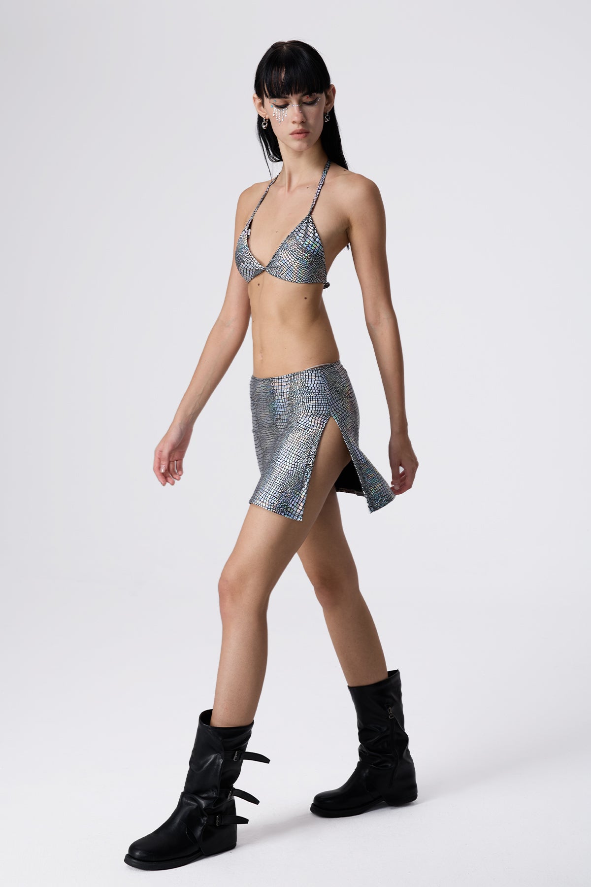 Back Frame Bikini Three Piece Set