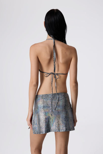 Back Frame Bikini Three Piece Set
