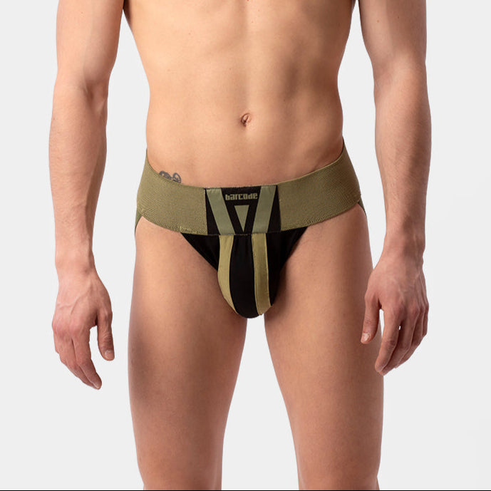Barcode Berlin Jockstrap Multipack Jock Zuri 1x Red + 1x Bluebeige + 1x Darkarmy + 1x Brownishpurple