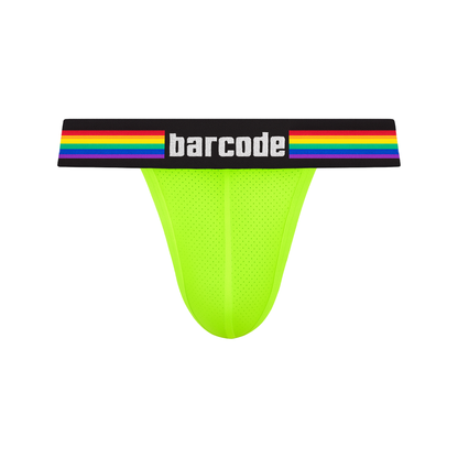 Barcode Berlin Pride Jockstrap Neongreen