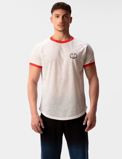 Barcode Berlin T-Shirt Raglan Kenji White