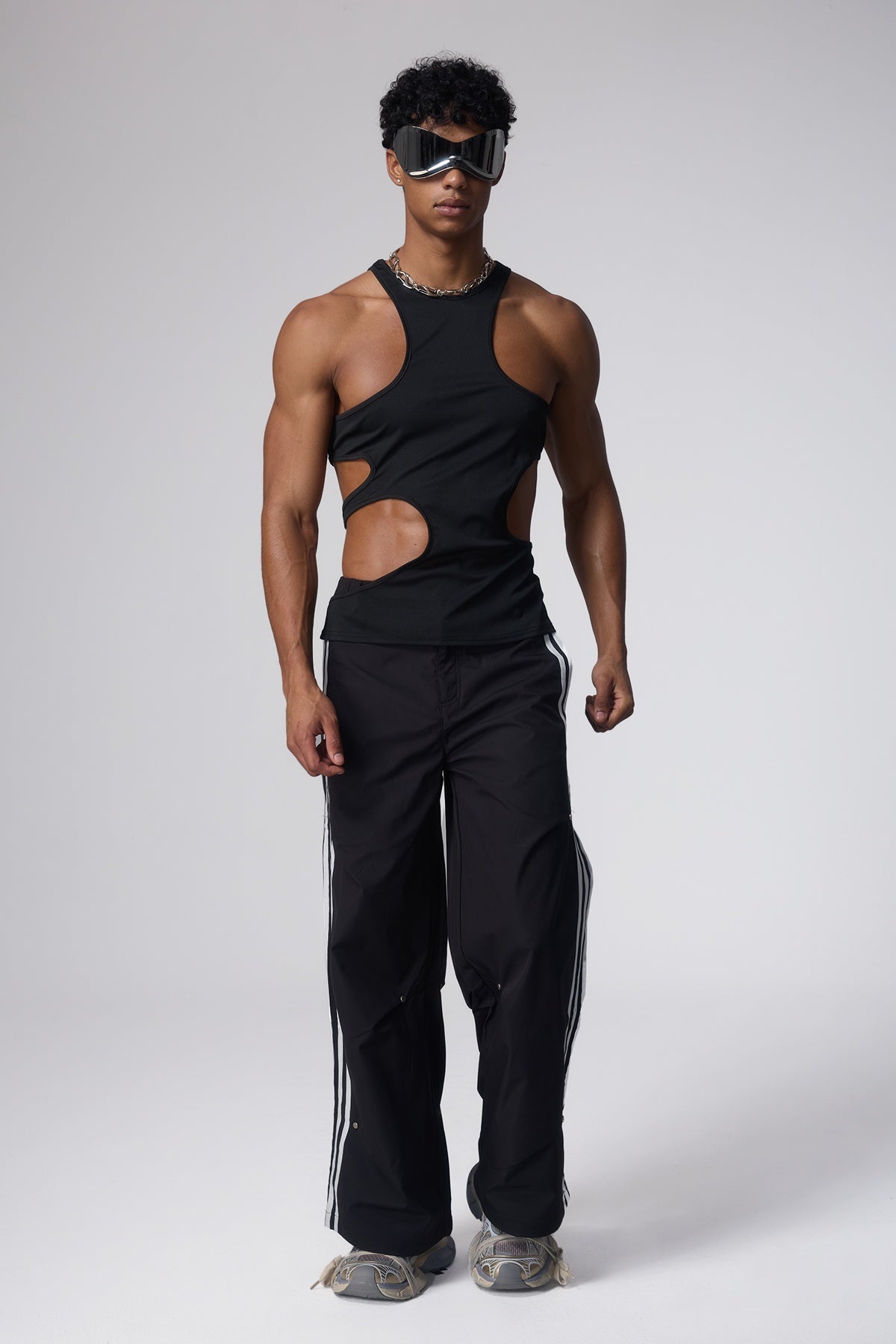 Bare Signal Cutout Tank Top