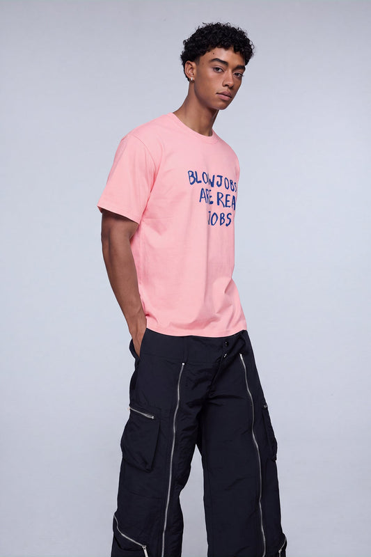 Bare Ink Print T-Shirt Pink