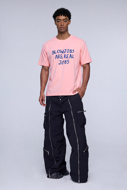 Bare Ink Print T-Shirt Pink
