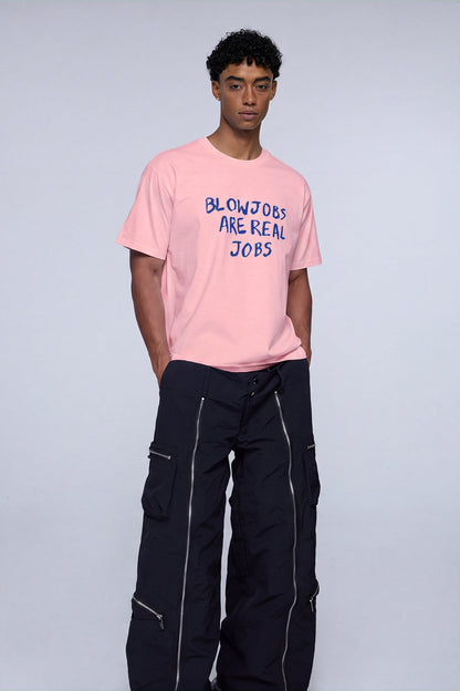 Bare Ink Print T-Shirt Pink