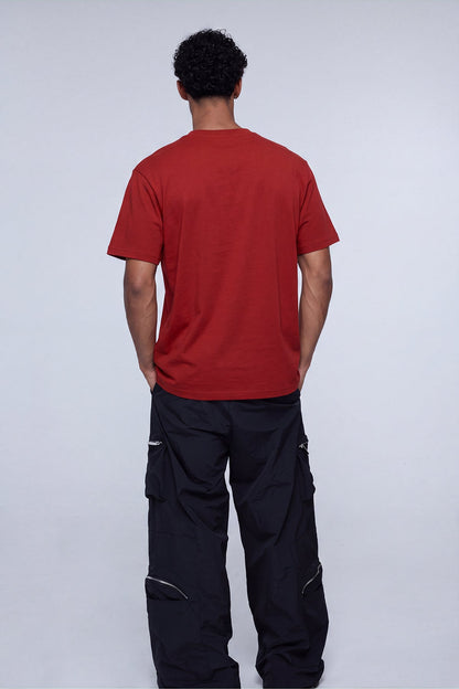 Bare Ink Print T-Shirt Wine